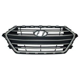Parrilla Elantra 17-18 C/Mold Plata